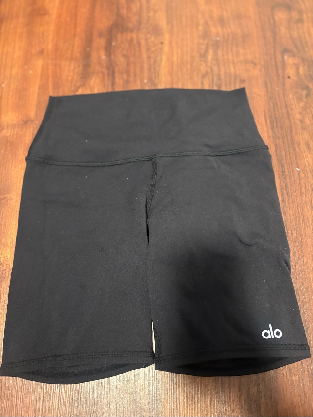 ALO Yoga Black High-Rise Bike Shorts